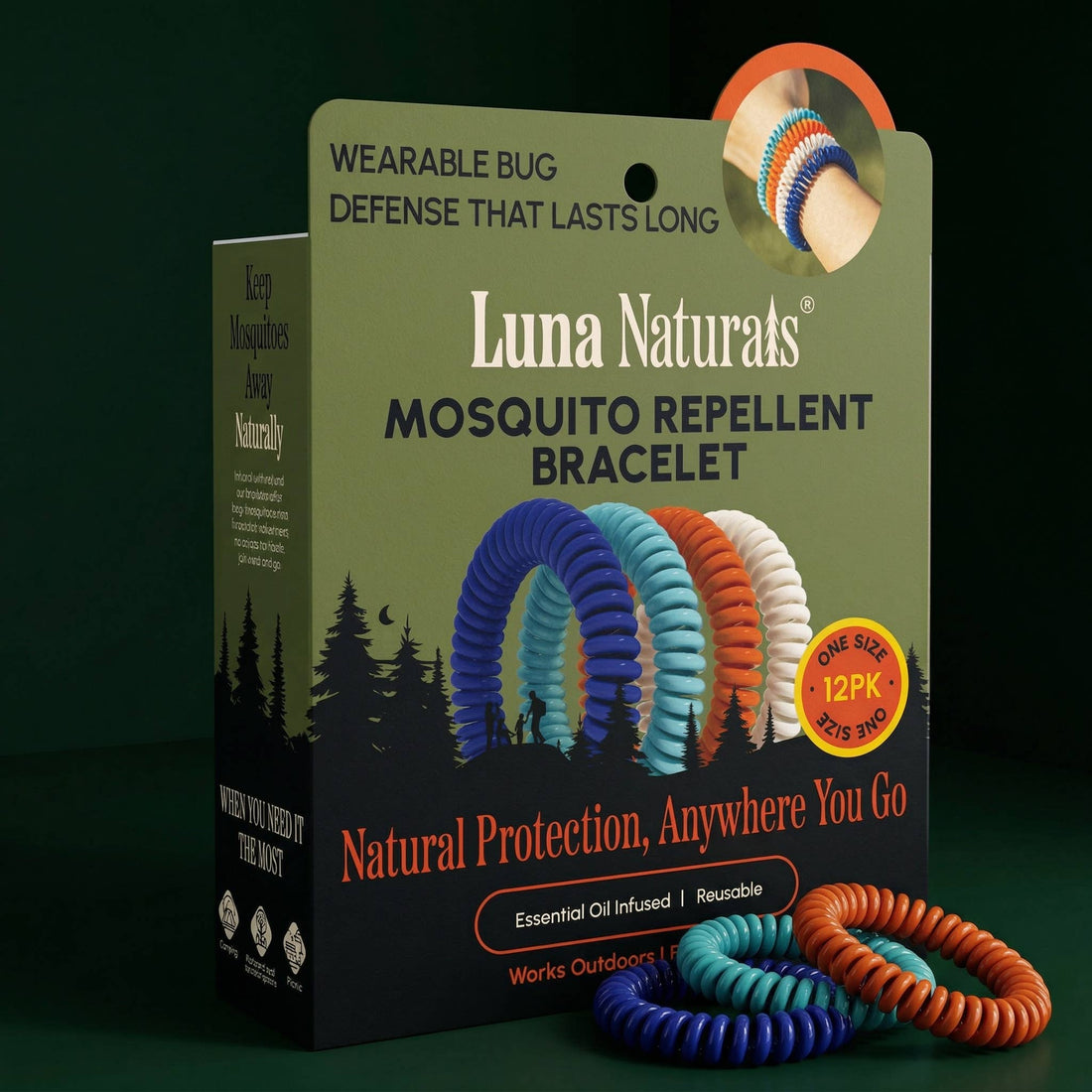 Luna Naturals - Mosquito Repellent Bracelet — Camping & Outdoor | 12pk
