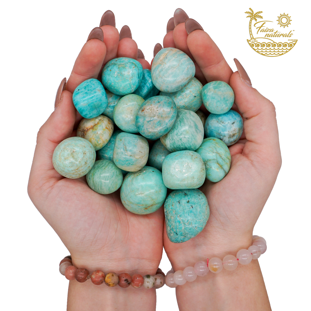 Faiza Naturals - Amazonite Tumbled Crystals
