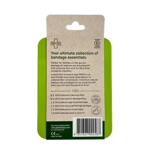 PATCH - Eco First Aid - Patch ON-THE-GO Travel Bandage Kit - 29 pieces