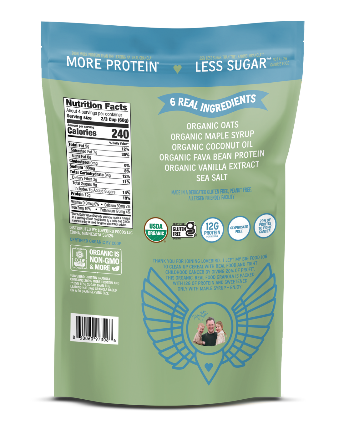 Lovebird Cereal - Lovebird Organic Protein Granola Variety Pack