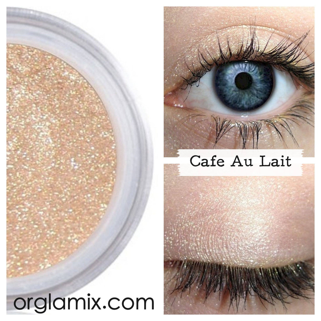 Orglamix - Café Au Lait Eyeshadow | Soft Nude Neutral – Clean Make Up
