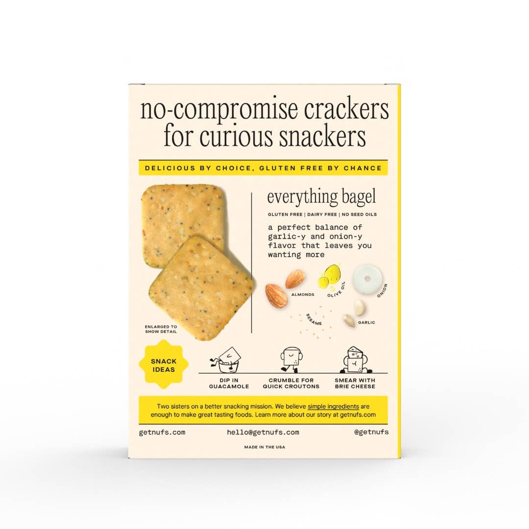 Nufs - Everything Gluten-Free and Seed Oil Free Crackers - 4.25oz 