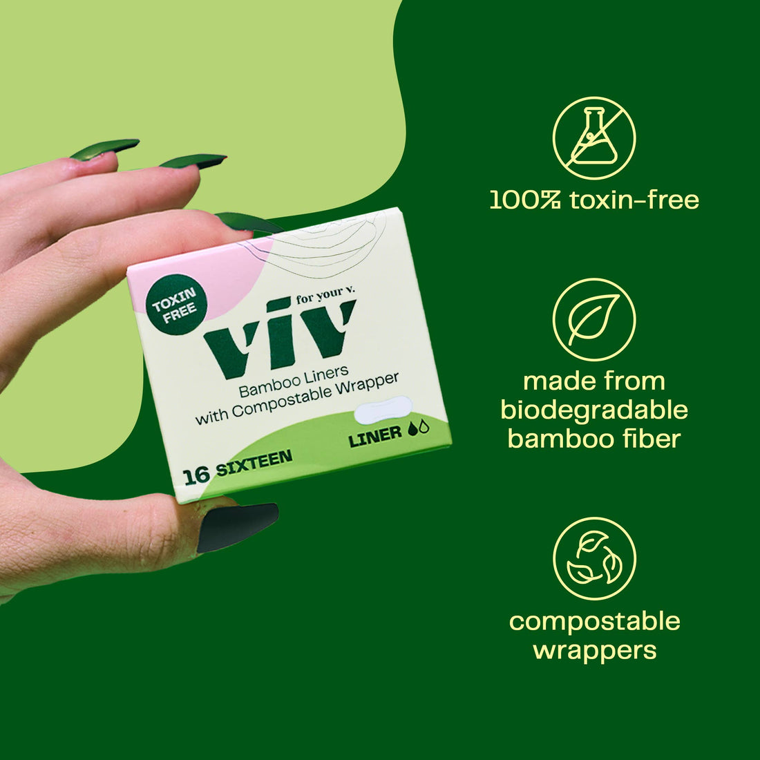 Viv for your V - Viv Bamboo Liners - Plant-Based Extra Soft Liners