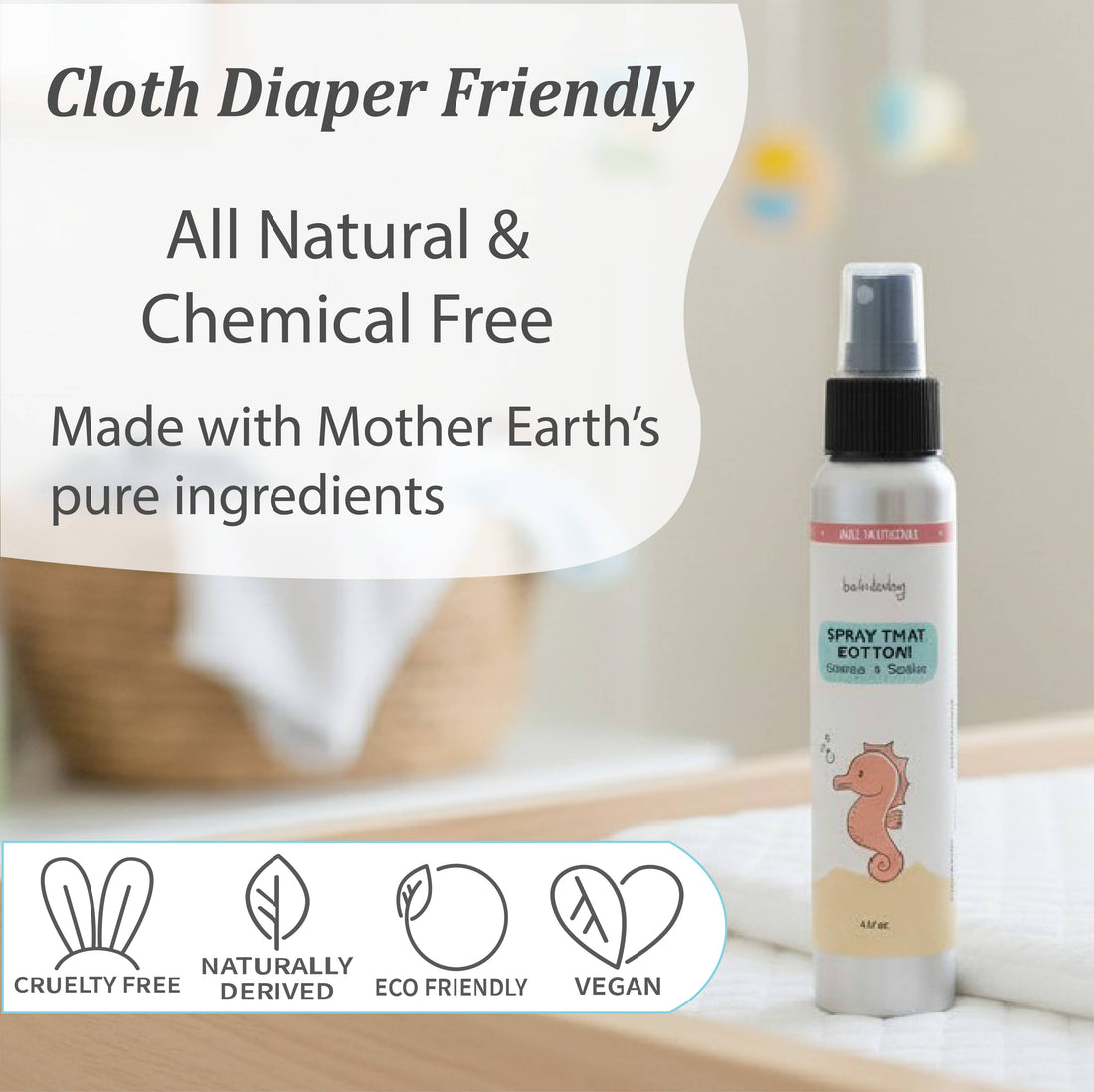 Taylor's Naturals - Balm Baby - Spray that Bottom Natural Diaper Rash Spray