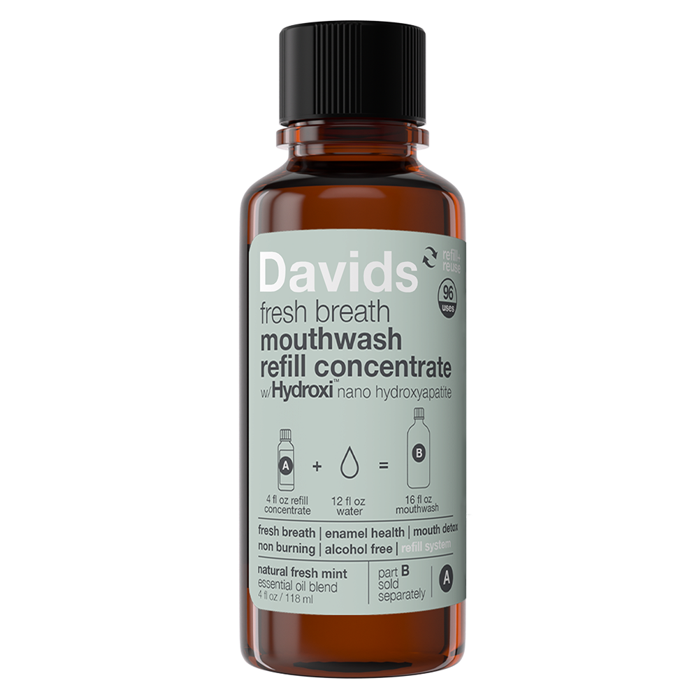 Davids Natural Toothpaste - Davids Hydroxi™ fresh breath mouthwash - natural fresh mint