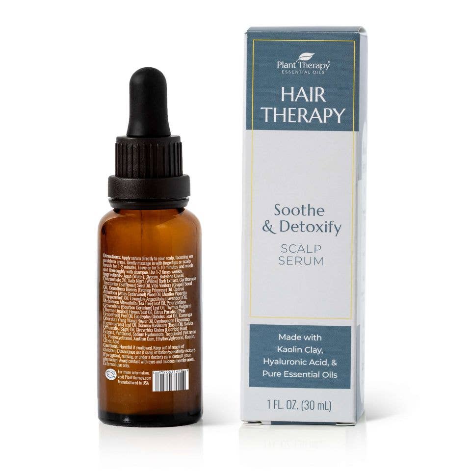 Plant Therapy - Hair Therapy Soothe & Detoxify Scalp Serum 1oz