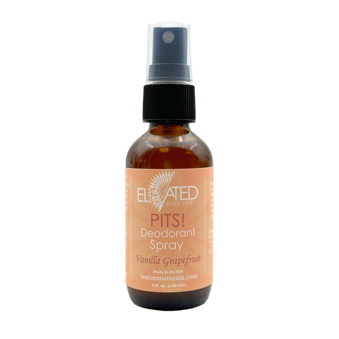 Taylor's Naturals - ELEVATED - PITS! Natural SPRAY Deodorant - 2oz