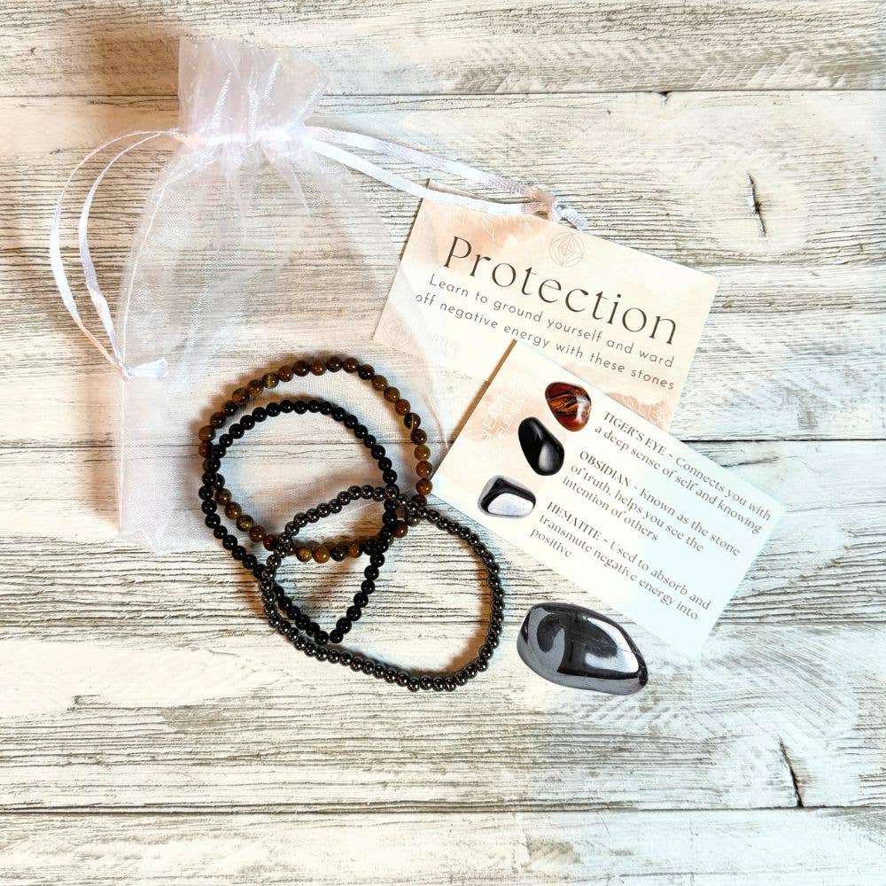 Earths Elements Wholesale - Intentions Bracelet Protection 4mm.