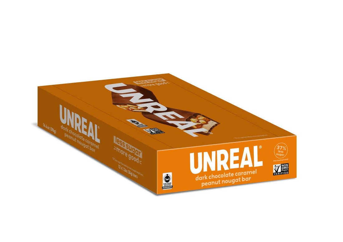 UNREAL - Dark Chocolate Caramel Peanut Nougat Snack Pack - 12 Large B