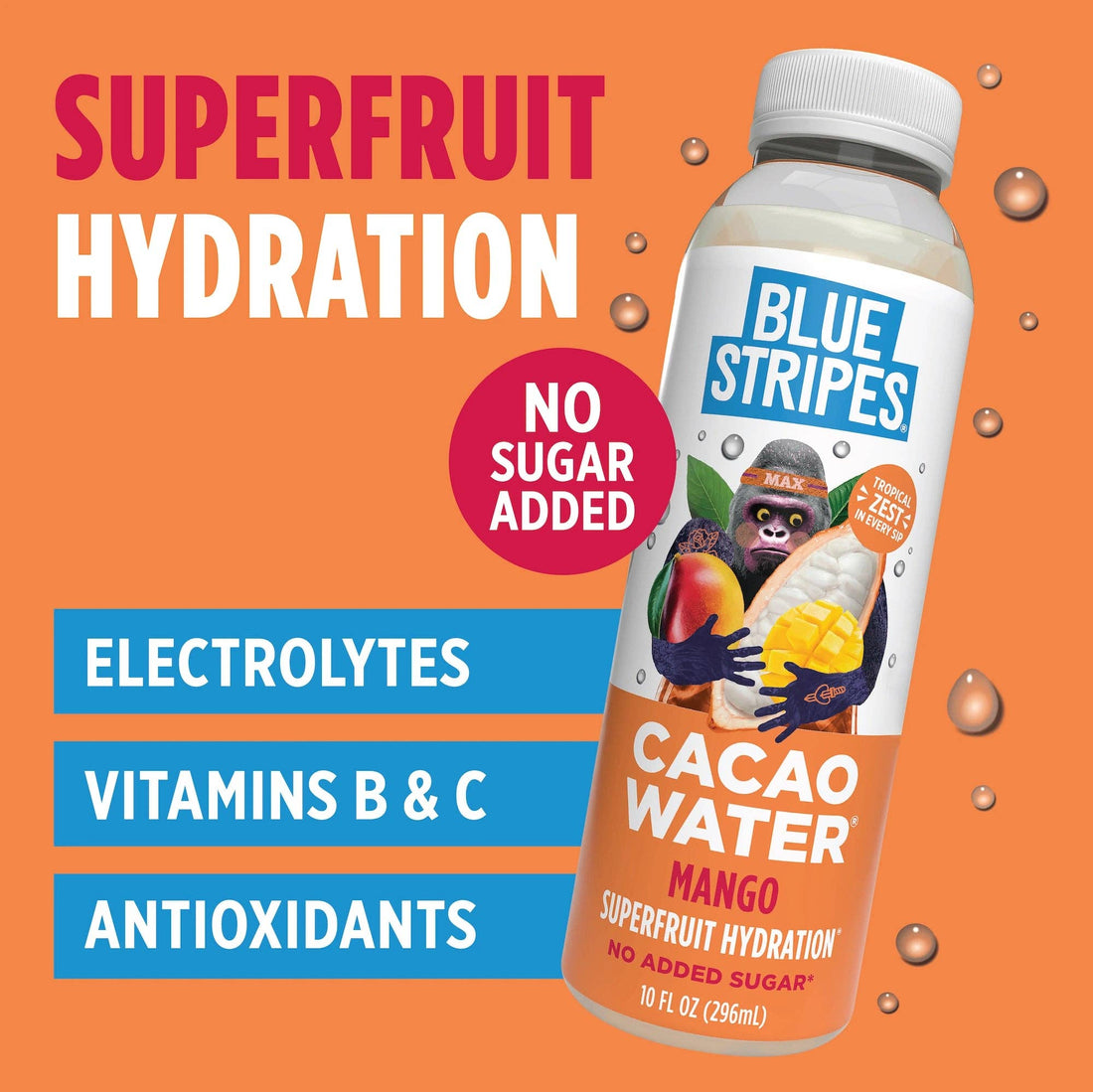 Blue Stripes - Cacao Water - Mango