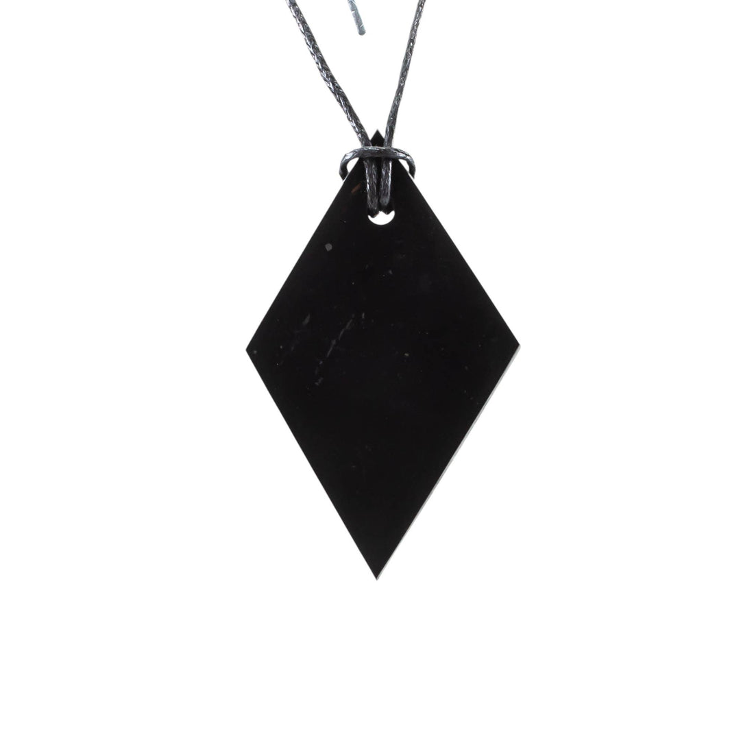 Shungite Pendant Necklace Rhombus