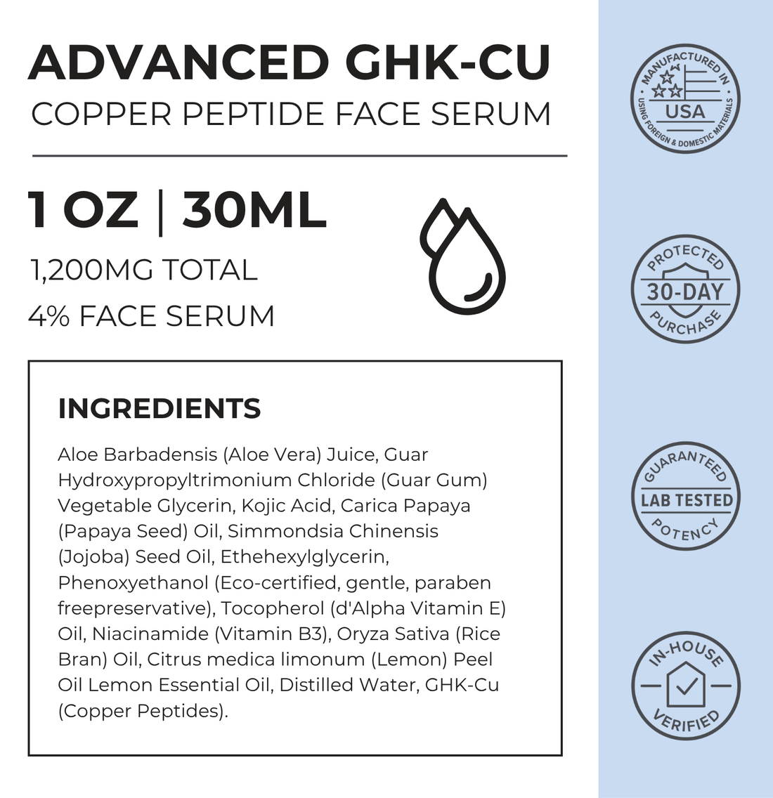 Neurogan Health - GHK-Cu Copper Peptide Face & Neck Serum