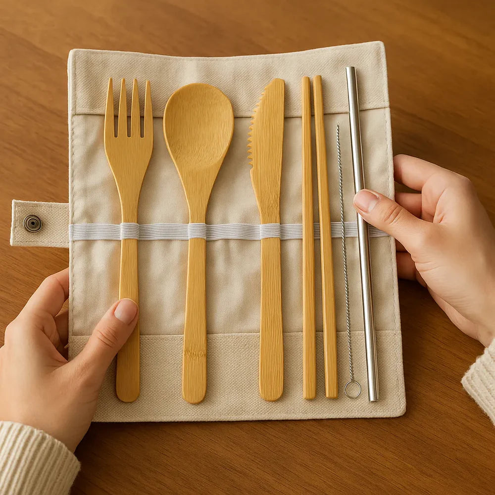 Eco-Friendly Bamboo Cutlery Set