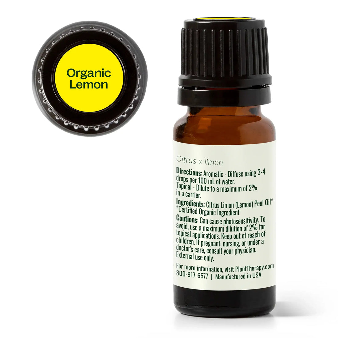 Plant Therapy - Organic Lemon Essential Oil 10 mL