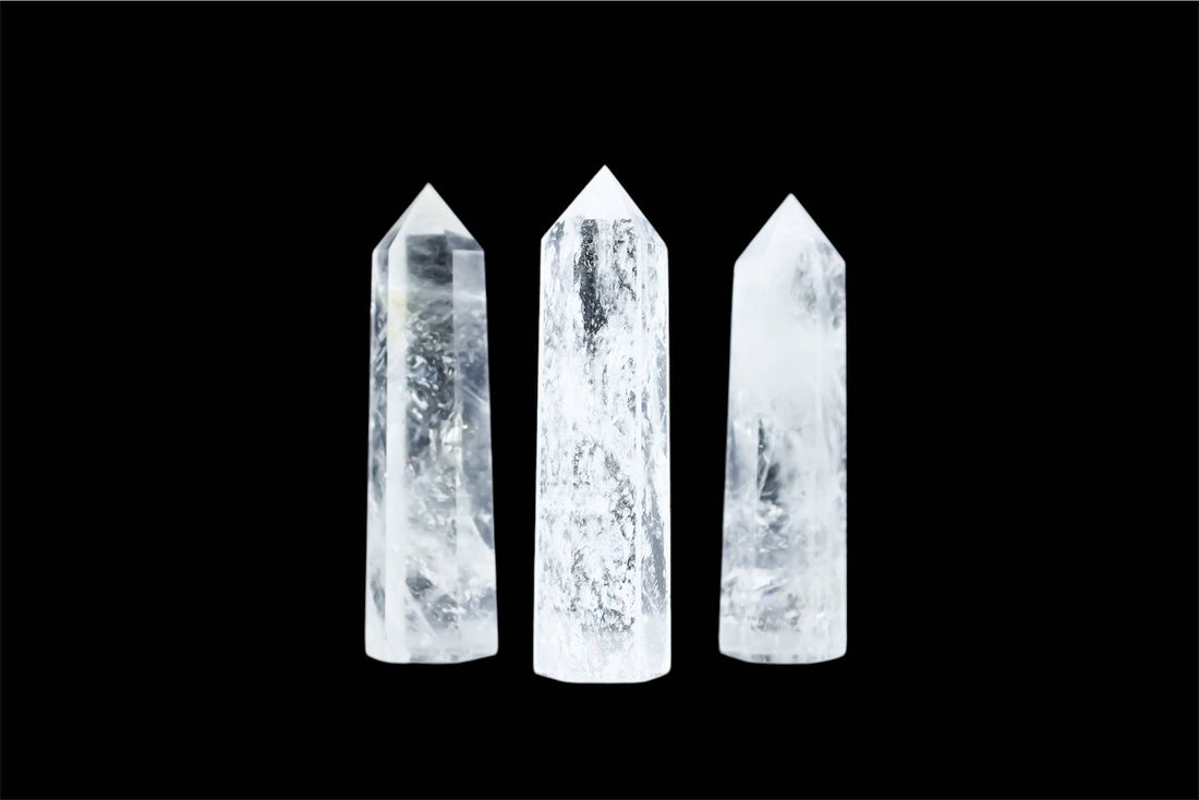 Clear Quartz Tower Obelisks 6 Sided