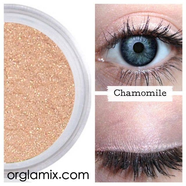 Orglamix - Chamomile Eyeshadow | Golden Beige with Pink Amethyst Glow