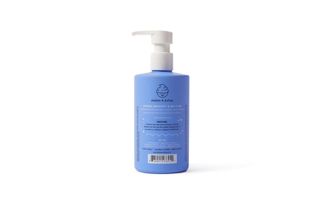 Dabble & Dollop - All-Natural Blueberry Shampoo, Body Wash & Bubbles