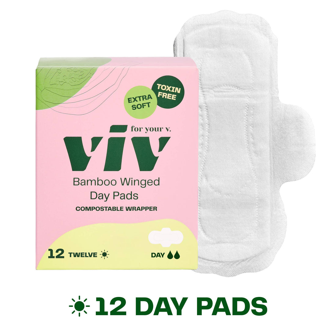 Viv for your V - Viv Bamboo Winged Pads - Plant-Based Day & Night Pads