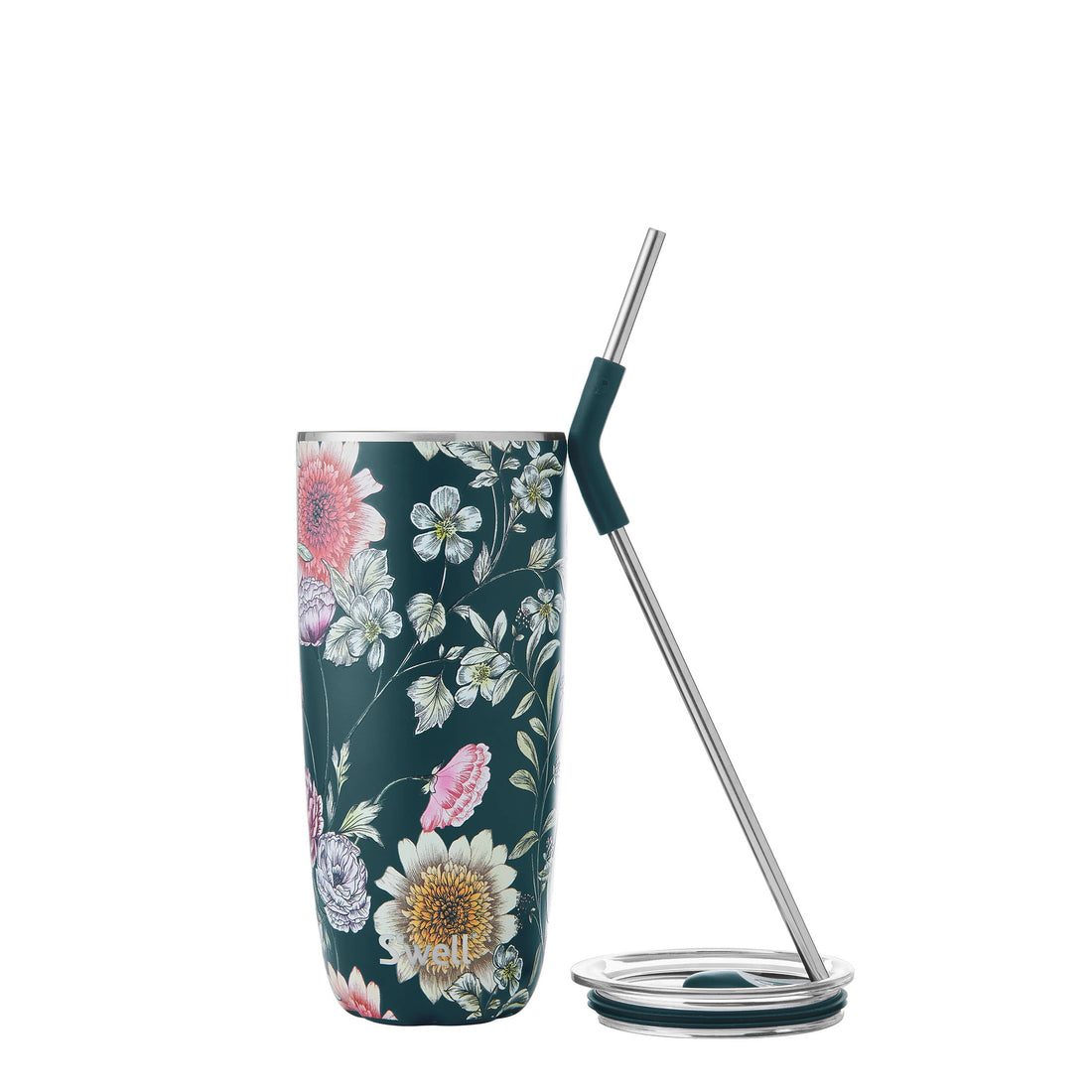 S'well - 24oz Midnight Botanical Tumbler with Straw