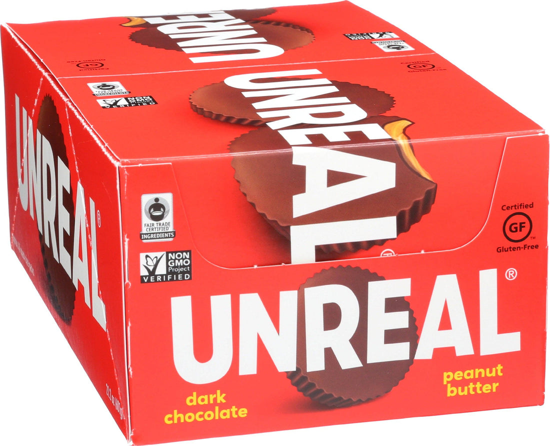UNREAL - Dark Chocolate Peanut Butter Cups Caddy - 40 Cups