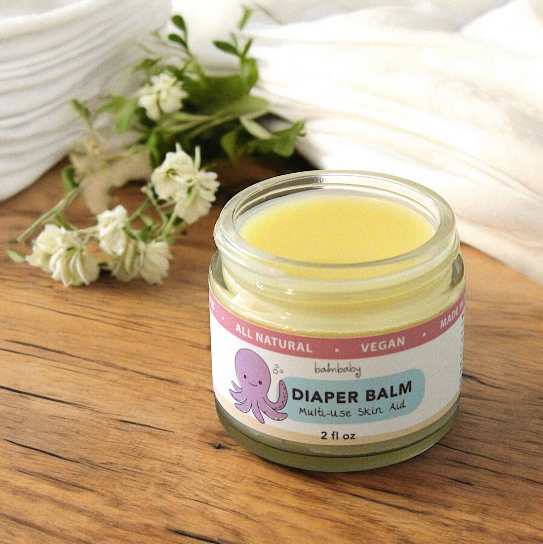 Taylor's Naturals - Balm Baby - Organic Diaper Balm and ALL purpose skin aid