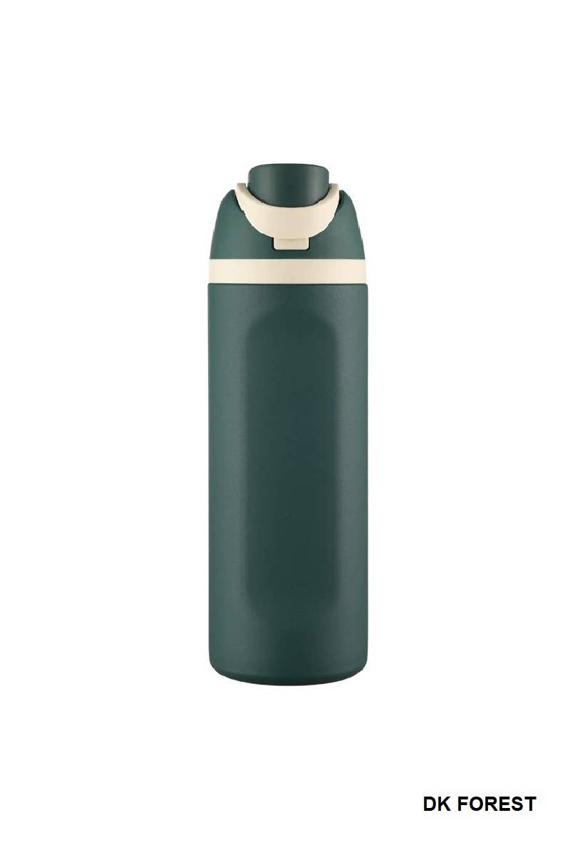 24 Oz Snap Lid Insulated Stainless Steel Bottle