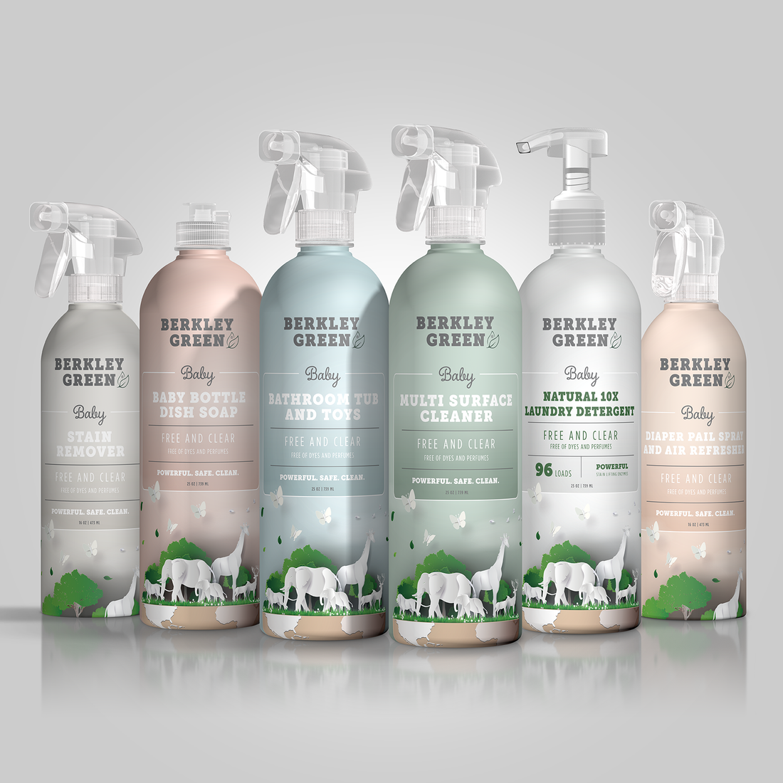 Berkley Green - Eco Baby 10x Laundry Detergent - Free & Clear (30oz bottle)
