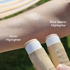 River Organics - Creamy Vegan Highlighter Stick (Illumi and Rose Quartz)